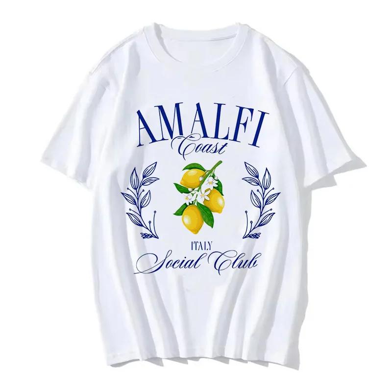2026 Lemon Print Tshirt New Printed T Shirt Short Sleeve Crew Neck Casual Top for Summer Spring Clothing Harajuku Sleeve Casual