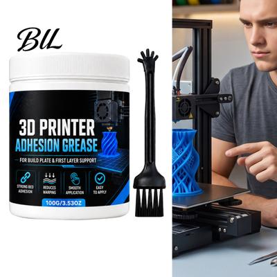 Glas Bed Lim 3D Printer Klæbepasta, Anti-Vridning Fremragende Anti-Vridnings Løsning Fedtstof, Pålidelig Filamentbinding på Printflader