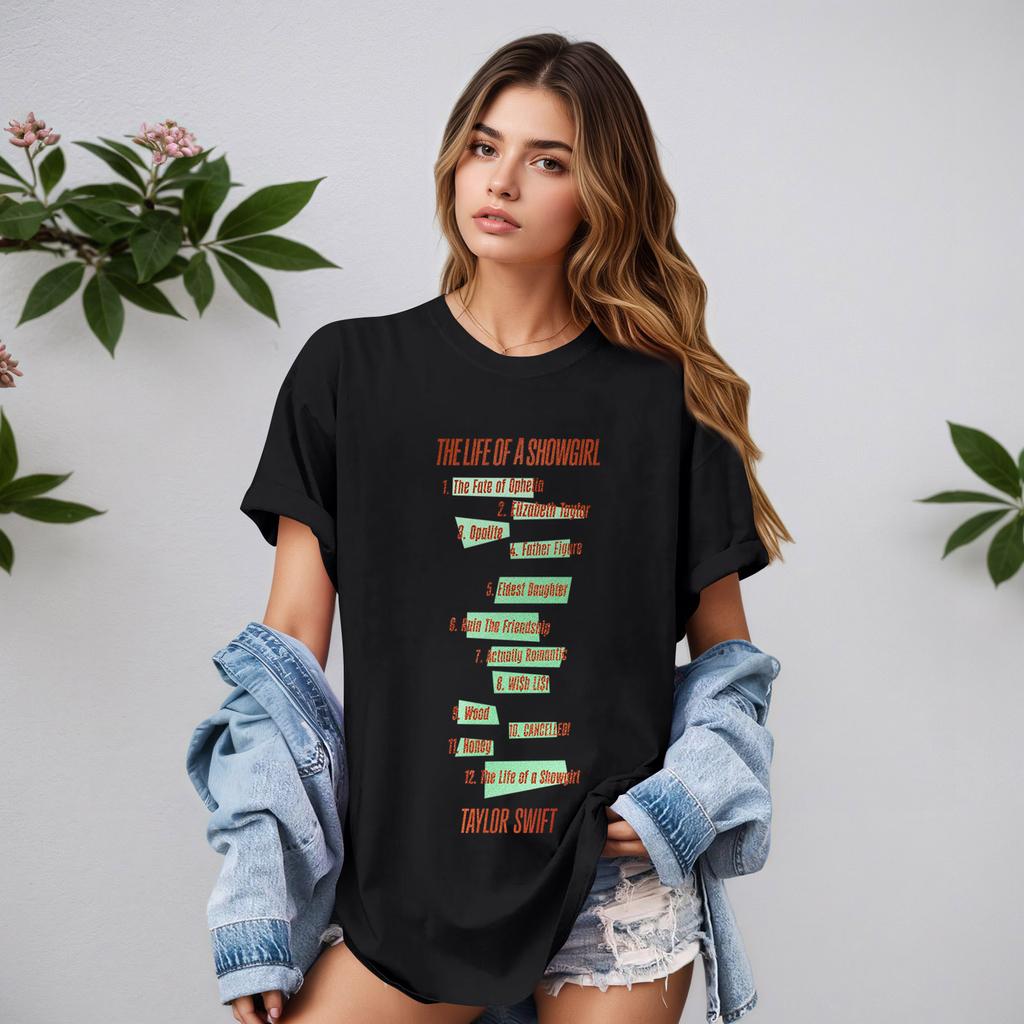 Women's Casual Printed T-Shirt Round Neck Pullover Short Sleeve Top