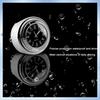 N61R-2PCS Motorcycle Quartz Clock And Thermometer 7/8Inch Waterproof Bike Handlebar Watch Aluminum Universal Accessories