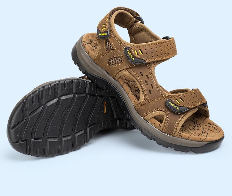 2024 Men's Open-Toe Casual Beach Sandals - Large Sizes Available
