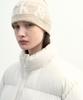 Nigaennikol Cashmere Lettering Jaquard Beanie_Light Beige
