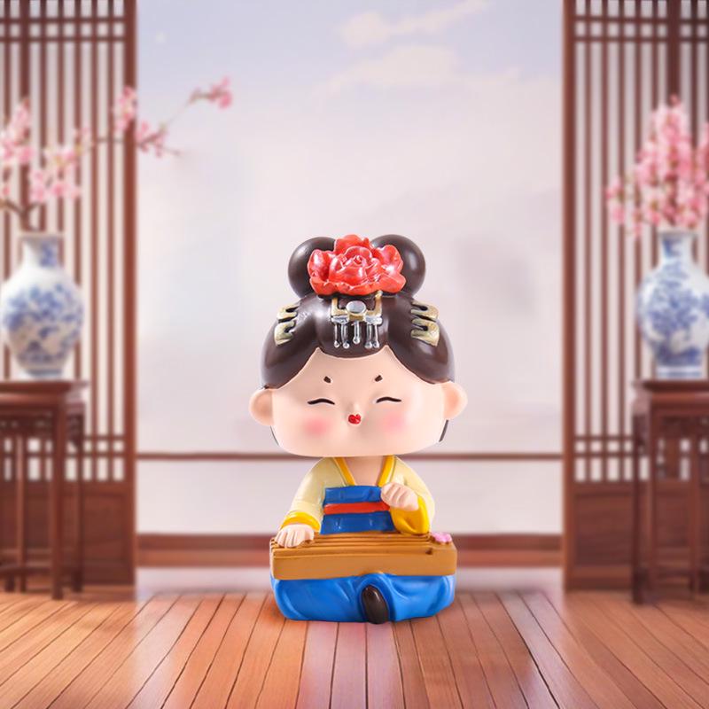 Ornamenti da scrivania con fanciulle cinesi retrò delle Quattro Bellezze - Regalo di compleanno creativo fatto a mano per amici e migliori amici
