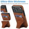 Foldable Kickstand Leather Phone Case For iPhone 17 Pro Max 16 Plus 15 14 13 12 Protective Credit Card Slots Kickstand Cover