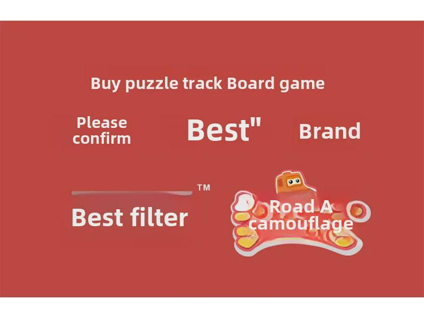 Grenzüberschreitendes Desktop-Spiel: Straßenbau-Labyrinth mit logischem Denken für kreatives Kinderspiel