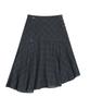 Ordinary Holiday Unbalance Flare Skirt [Navy]