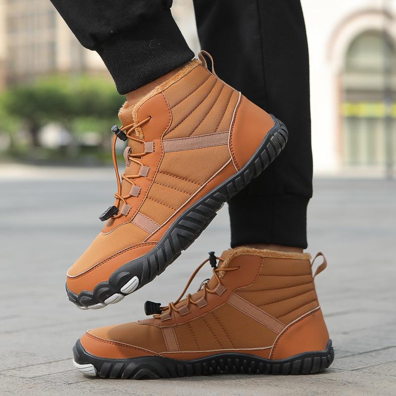 2025 New Men's Winter Shoes Outdoor Sports Solid Color Anti Dirty Snow Boots Warm Long Plush Wear Resistant Women's Casual Shoes
