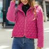 Women's Zipper Color Casual Pocket Jacket Sweatshirt Coats