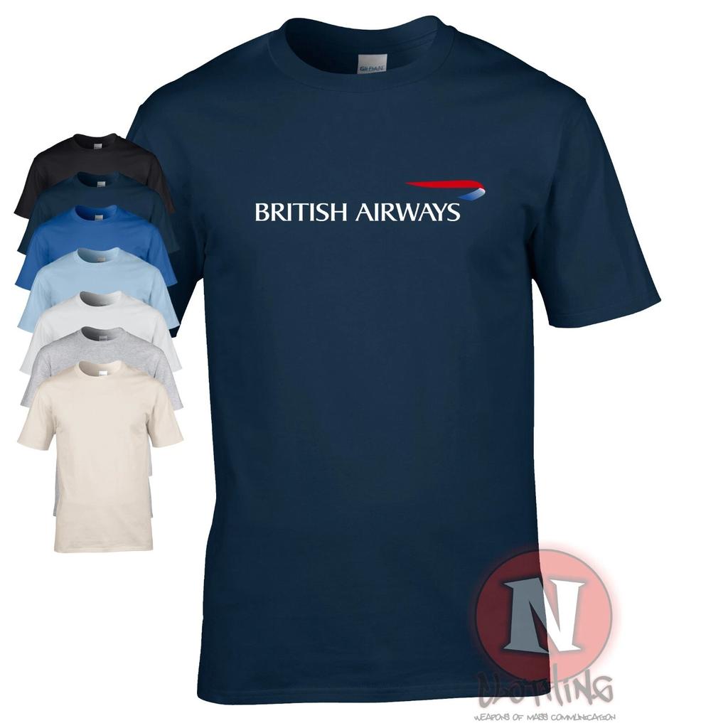 British Airways Logo T-Shirt Flugzeugbeobachter Flugpersonal Flughäfen Reise-T-Shirt