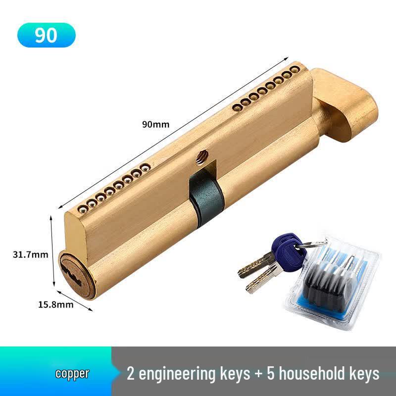 Universal Wooden Door Lock Cylinder