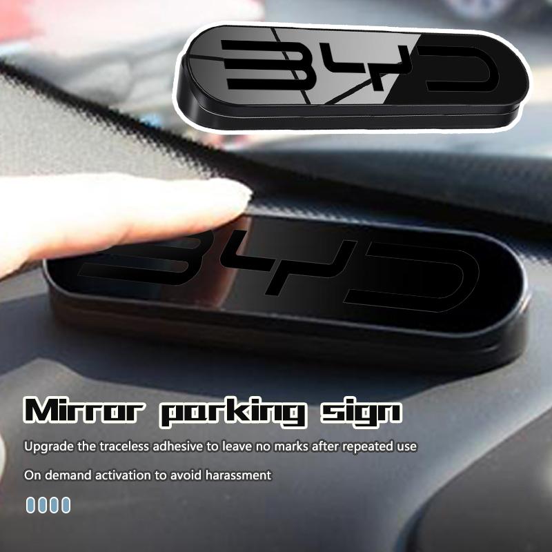 Car Parking Phone Number Plate Temporary Park Card Universal Auto Accessories For BYD Qin Pro Tang F3 E6 Atto 3 Yuan Plus Song