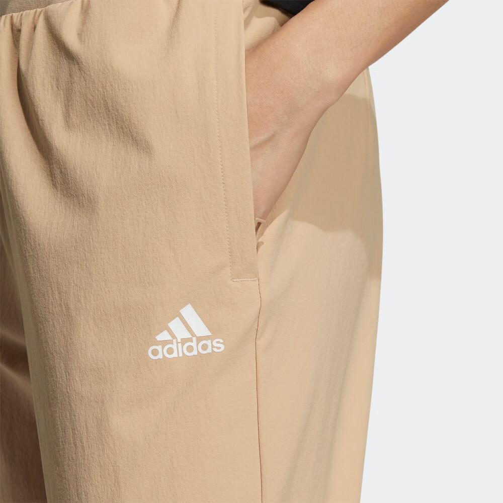 adidas Knitted Sweatpants Women's Khaki Moderate Cuffed Pants HM7083