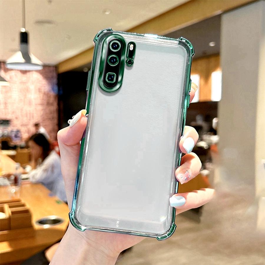 Airbag Shookproof Lens Case For Honor 20S 20 Lite 50 SE Magic 4 5 6 7 Pro Huawei P Smart P60 P30 P40 P50 Plating Silicone Cover