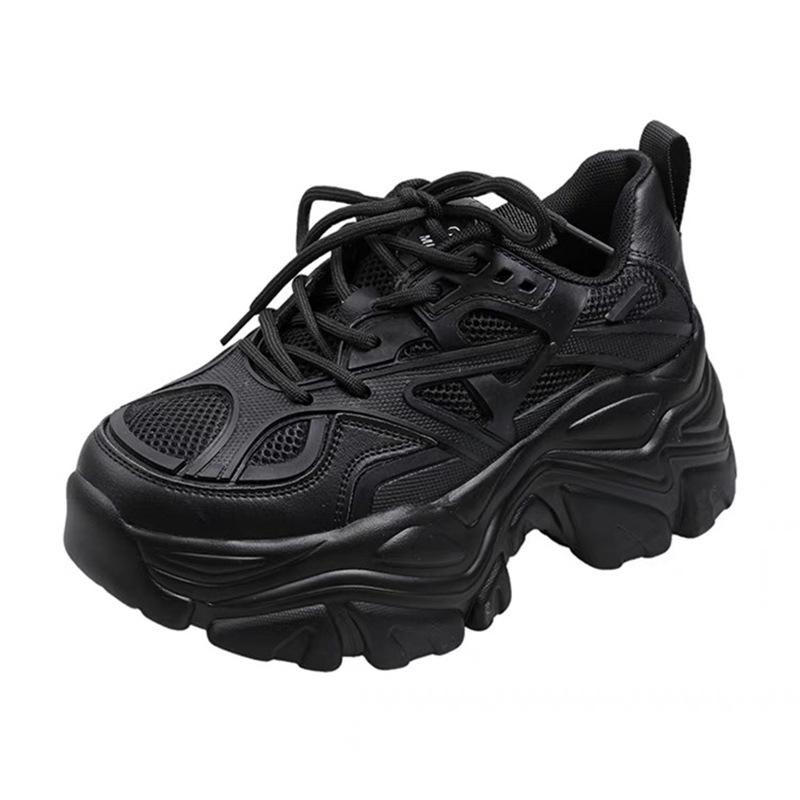 Women's Height-Boosting Dad Shoes, Spring 2024 Thick Sole Street Style Sneakers