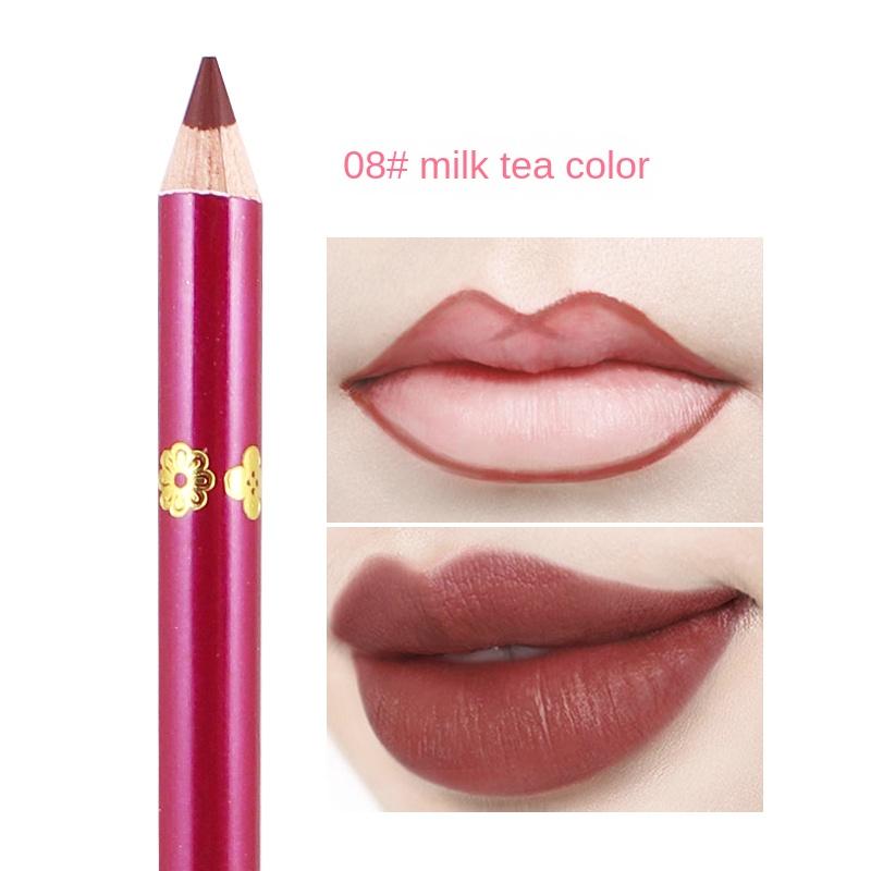 Lipstick Lip Liner 13 Colors Matte Waterproof Not Easy To Fade Non-stick Cup Velvet Lipstick Pen Makeup