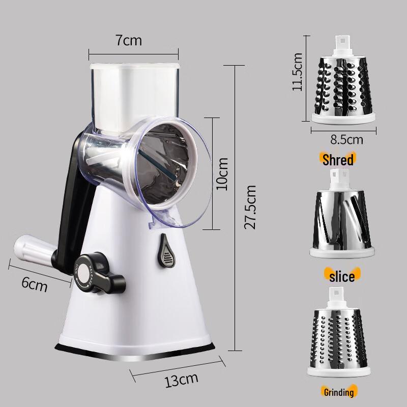 

Wutuo 3-в-1 ручная роторная овощерезка и шинковка
