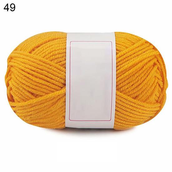 1 Roll DIY Skin-frendly Knitting Cotton Yarn Fiber Decorative Handmade Crochet Thread Clothing Accessories