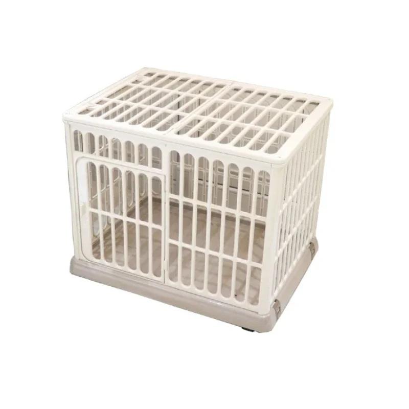 

Indoor Resin Dog Crate Cat Kennel Portable Puppy Playpen Small Medium Pets House with Ventilation Design