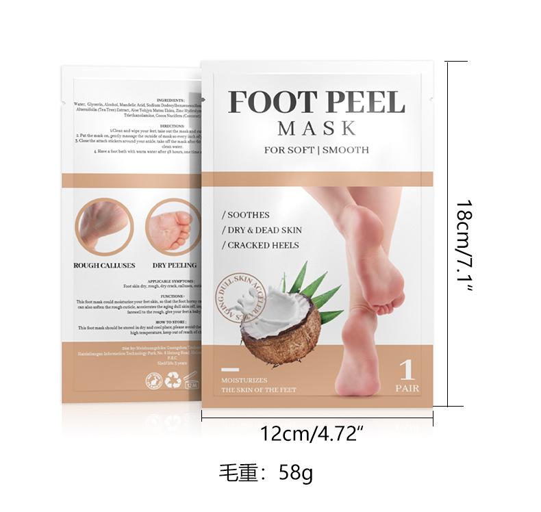 

Маска для ног с авокадо, удаляющая омертвевшую кожу и увлажняющая маска для ног, отшелушивающая и питательная, уход за ногами coconut milk