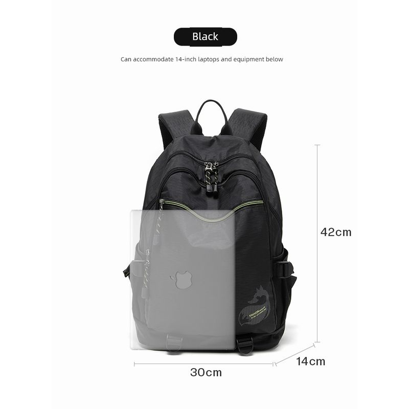 

Outdoor Super Large Capacity Backpack Women s Sports Hiking Backpack Canvas Backpack Schoolbag Casual Lightweight Nylon Travel Bag Black (large) 42*30*14cm