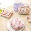 Self-closing Cosmetic Sanitary Napkin Fabric Square Pouch