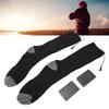 Electric Heated Socks Thicken Cotton Washable OneSide Heating Winter Thermal Socks Black