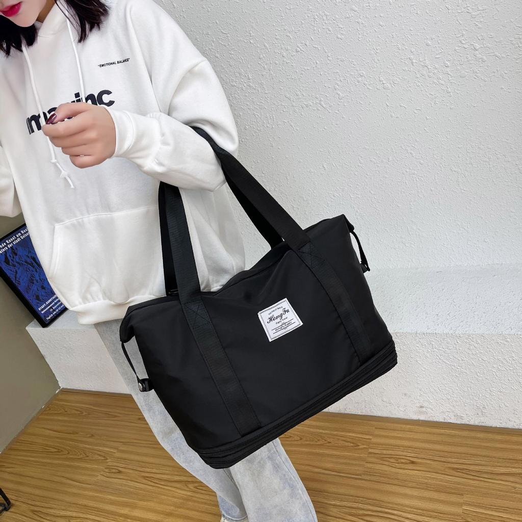 Double Expansion Short-distance Travel Bag Large-capacity Multi-functional Sports Fitness Bag Dry and Wet Separation Storage Bag Luggage Bag