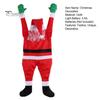 Santa Claus Wall Climbing Decoration Christmas Velvet Santa Climbing Window Wall Door Figurine Xmas Hanger for Home Dorm Fireplace