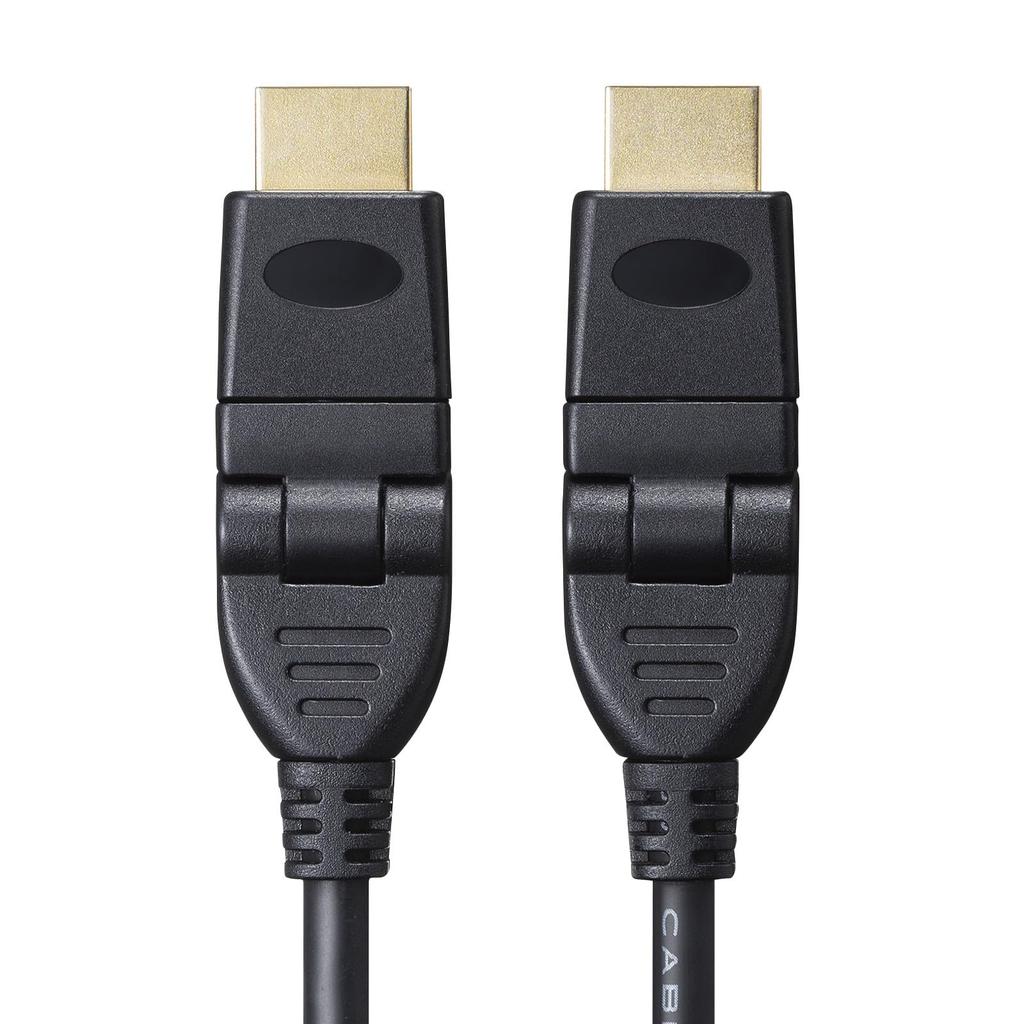 SANWA SUPPLY High Speed HDMI Cable (3D Connector) (Black, 1m) KM-HD20-3D10N