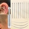 Aplicador de Brinco Ferramenta Cônica para Piercing Ferramenta para Piercing Dermal de Aço Inoxidável Troca de Joias