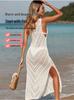 Rochie de Plajă Tricotată Trendy pentru Femei 2025: Acoperire sexy, decupată, stil european-american pentru bikini