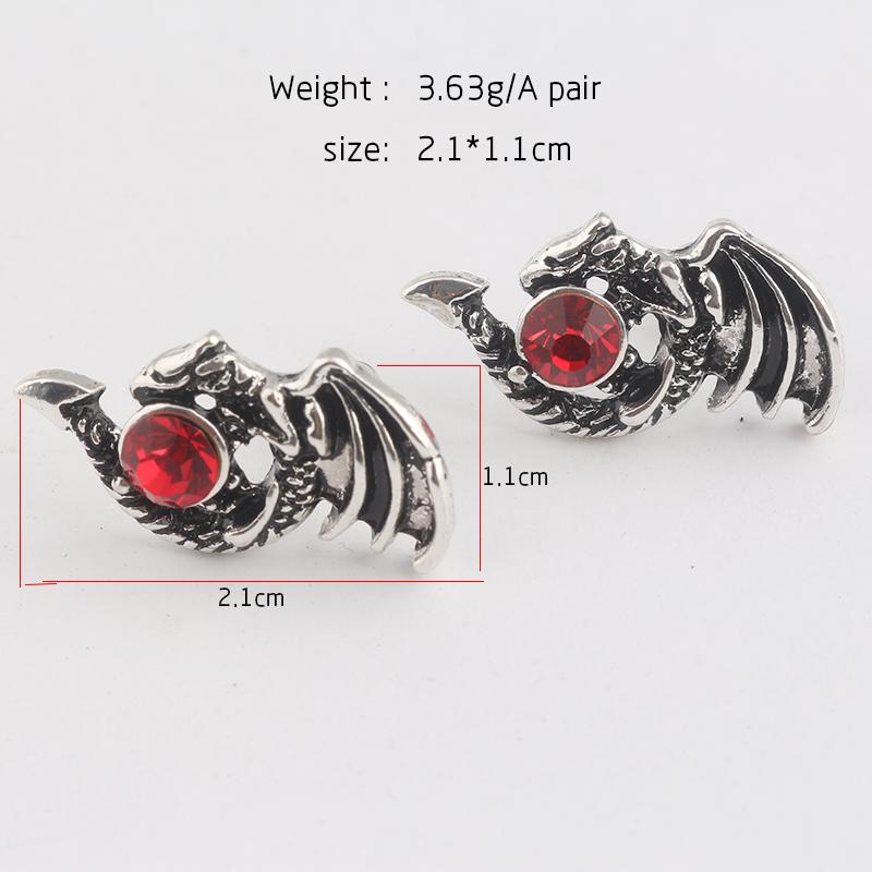 

Сериал Периферия Игры Престолов Серьги Винтажные Красный Драгоценный Камень Магические Серьги-Драконы для Женщин Мужчин Украшения Аксессуары Подарки