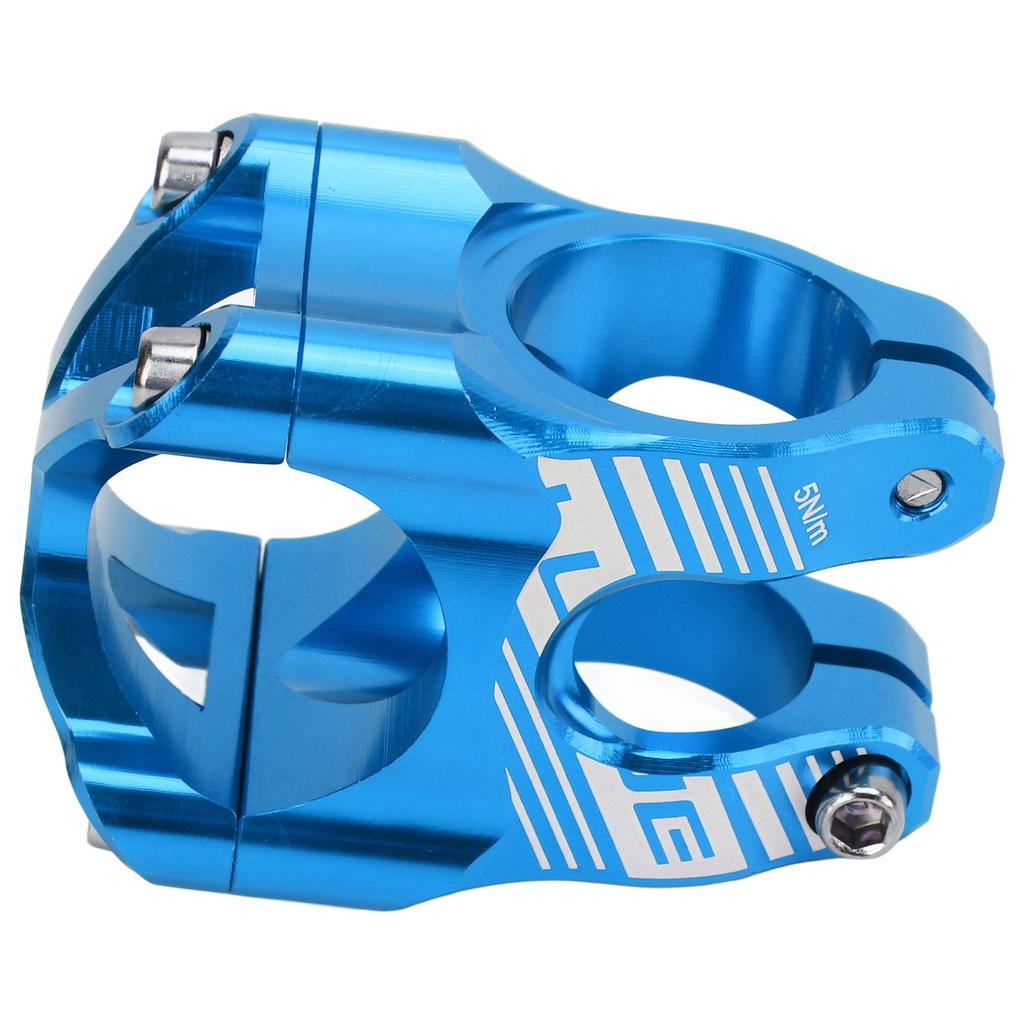 Bike Stem 35mm Lightweight High Strength CNC Aluminum Alloy Handlebar Short Stem for Road Mountain Bikes Blue