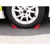 Emerson EM-353 Folding Tire Stopper, 1 Piece, Red, Steel, Compatible with Light Cars, Regular Passenger Cars, RVs, and 1BOX Vehicles
