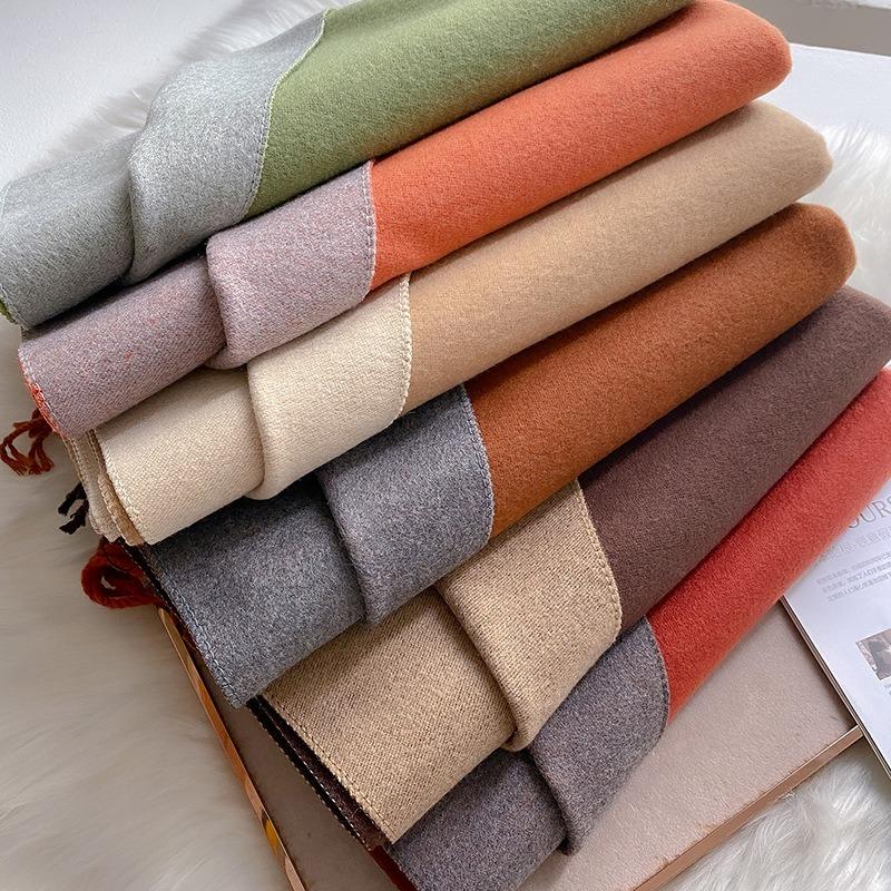 Keep It for Yourself, Feel Soft Sister Scarf, Women's Winter Versatile Double-sided Solid Color Scarf, Long Thickened Warm Shawl