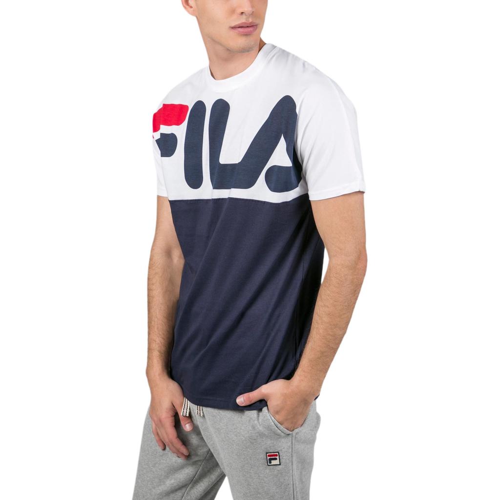 Fila Lenox Logo Cotton Short Sleeve T-Shirt Men Tops LM181L33-410