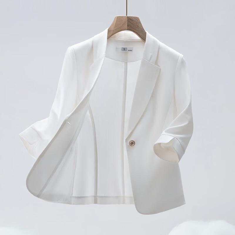 Women's Summer Thin Linen Blend Short Blazer