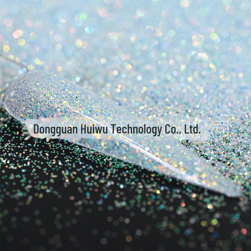 

Пудра для ногтей Cross-Border Fine Flash Diamond Sea Salt, 50 г - фантазийный глиттер с эффектом зыбучих песков. 50g per bag