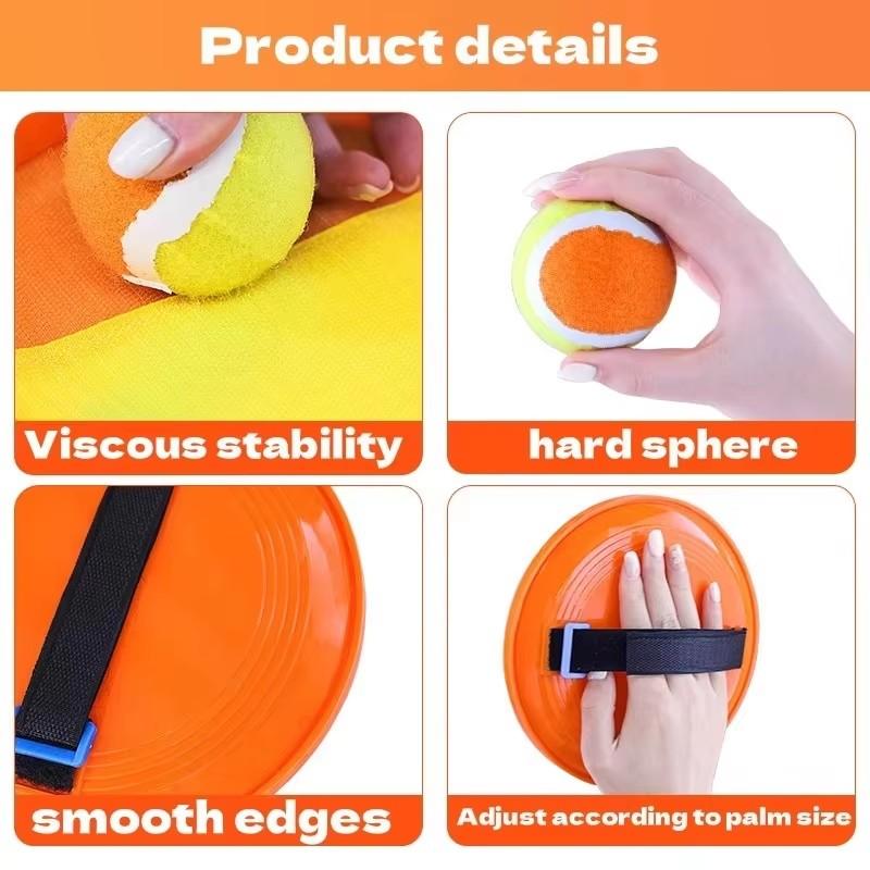Funny Family Two Person Outdoor Sports Game Set Parent-Child Interactive Racket Suction Cup Target Throwing And Catching Ball