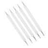 5Pcs Double End Acrylic Rod Round Head Clay Indentation Pen   Sculpting Dotting Tool (Black)