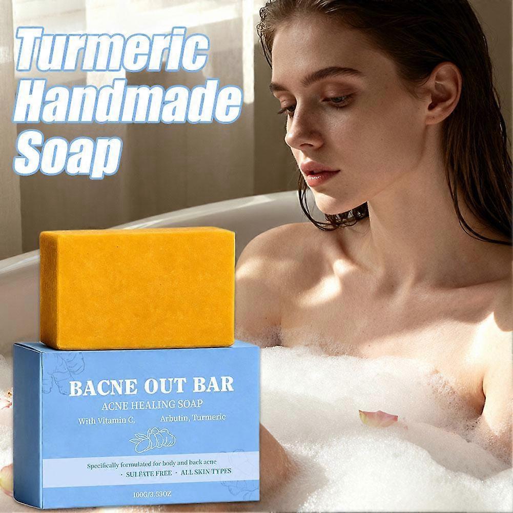 Bacne Out Bar Turmeric Vitamin C Soap Exfoliating for Back Face Acne