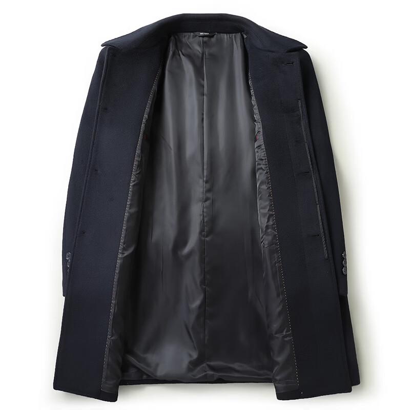 Men's Mid-Length Wool Blend Overcoat