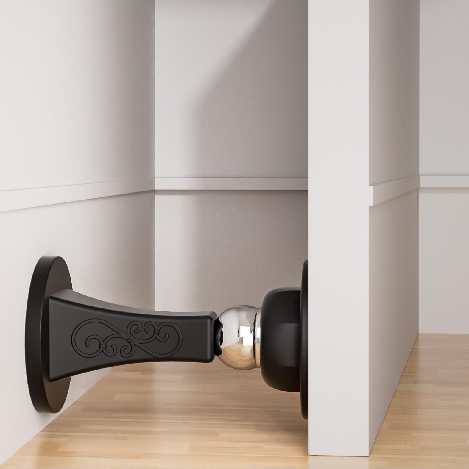

Magnetic Silicone Door Stopper: Punch-Free, Stainless Steel Wall-Mounted Door Holder
