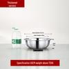 Stainless Steel Basin, Large/Extra-Large: Ideal for Washing Vegetables, Mixing Dough, or Bathing.