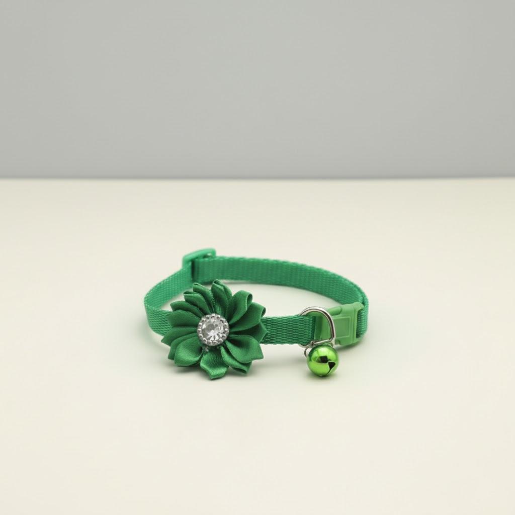 Adjustable Flower Bell Collar for Cats Dogs 7 Color Pet Accessories Cute Puppy Kitten Collars Supplies