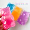 Sans Boîte 8cm Mignon Ours en Gomme Jouet Sensoriel à Presser Avec Remplissage de Type Gelée Rebond Lent Jouet Anti-Stress Pour Soulager l'Anxiété