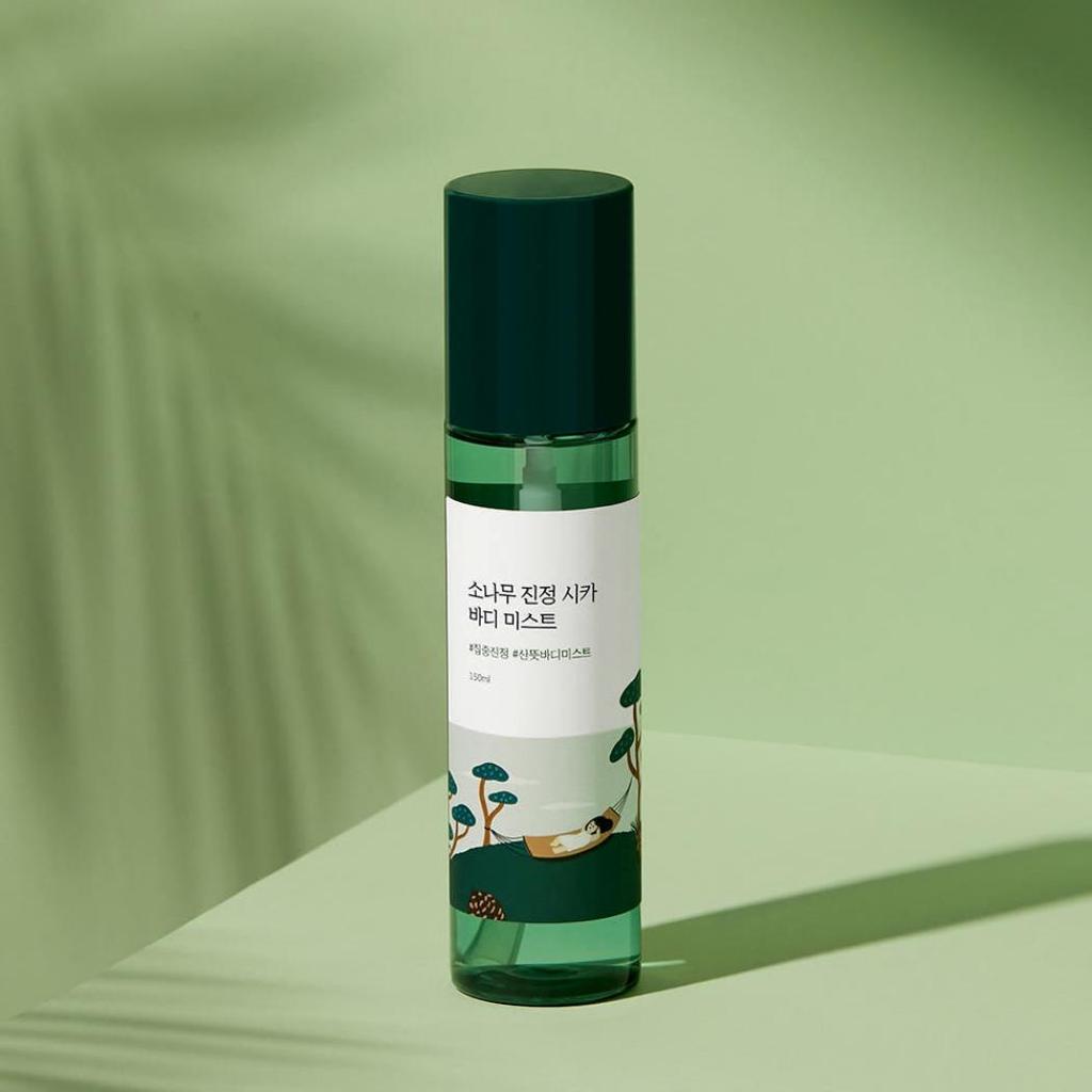 ROUND LAB Pine Calming Cica Body Mist Soothing Hydrating Body Spray 150ml