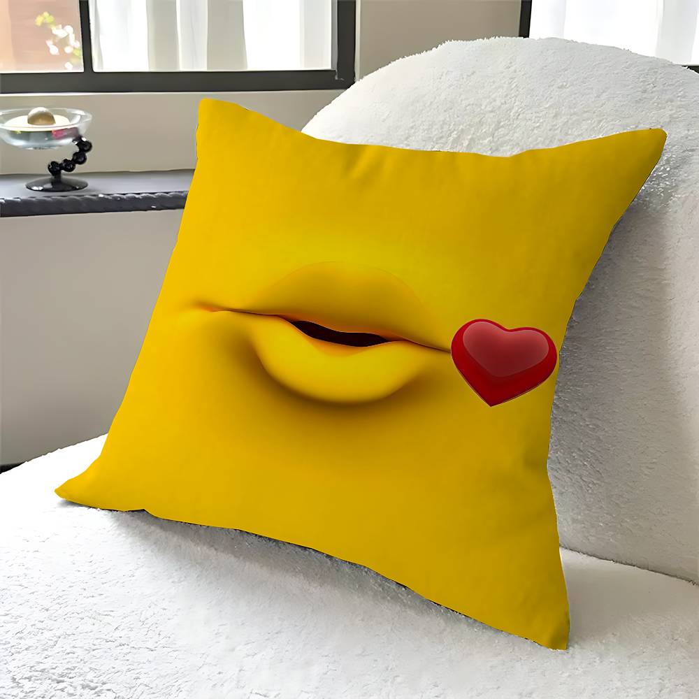 Emoji Personalized Pillow Dust Cover Bedroom Kids Party Decoration Pillowcase Birthday Children Gift