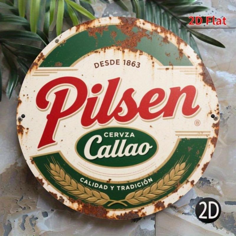 2D Flat Hanging Metal Decoration, Hand-Painted Wall Sign