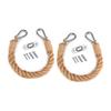 Rope Toilet Paper Holder Natural & Simple Towel Rack Wall Mounted Towel Rings Holder Suitable for Bathroom Kitchen